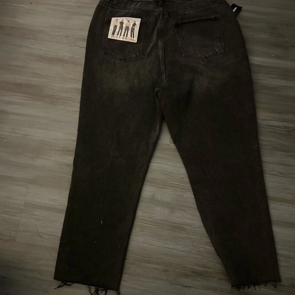 Simple Society Women Jeans Black Denim Rhinestone Polka Dot‎ High Rise Size 32